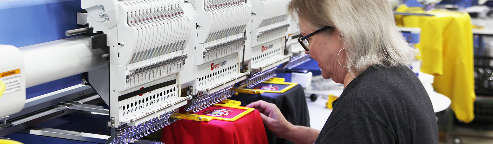 NAFECO embroidery department customing garments