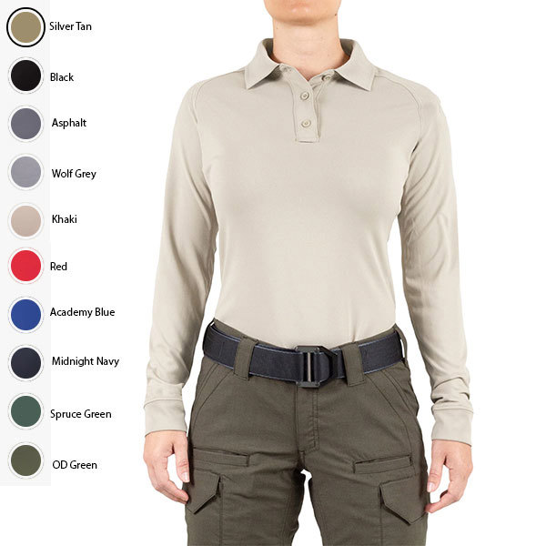 First Tactical Performance LS Ladies Polo; Multi Colors