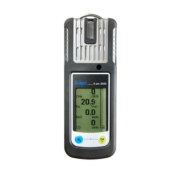 Draeger Xam 2500 4 Gas NiMH Detector, EX/O2/CO/H2S-LC