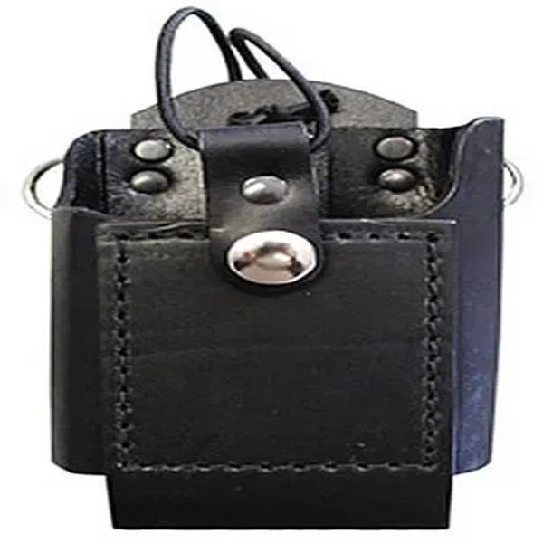 Boston Leather Radio Holder w/ DRing & Elastic Strap