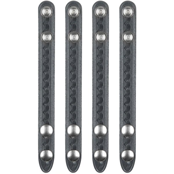 SafariLand 65 Belt Keeper .75" BW, 2.25" Chrome Snap, 4 Pack