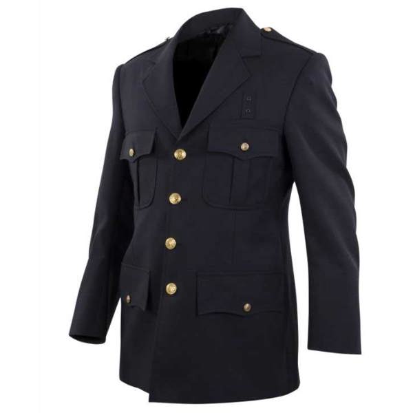 Elbeco Dress Coat, Navy Single Breasted, 4 Gold FD Buttons