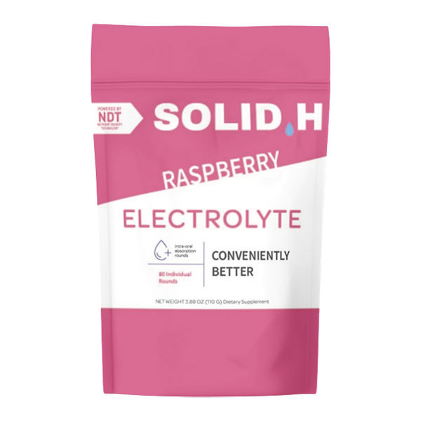 Solid H Electrolyte, Raspberry Case of 30 Bags