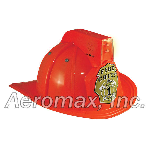 Aeromax Jr. Firefighter Toy Helmet, Red with Lights