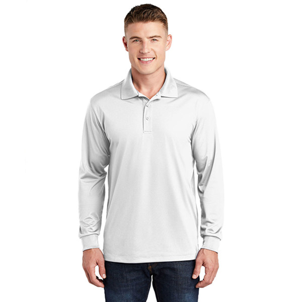 Sport-Tek Polo, LS Micropicque