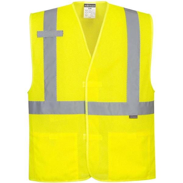 Portwest Economy Reflective Mesh Vest, Yellow